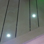 lighting in wood composite decking